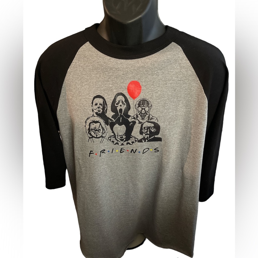 Scary, friends, baseball tee